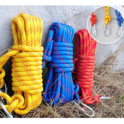 Outdoor Sport Klettern Stark Abriebfest Polyester Sicherheitsseil Durchmesser 10,5/12 MM Farbe Zufällig