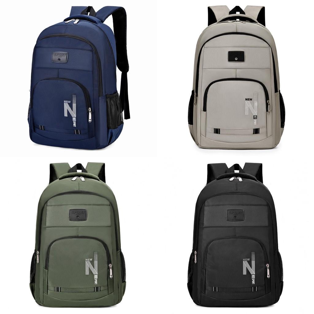 Business Spacious Unisex Backpack Backpack With Striped Pattern For Casual Use