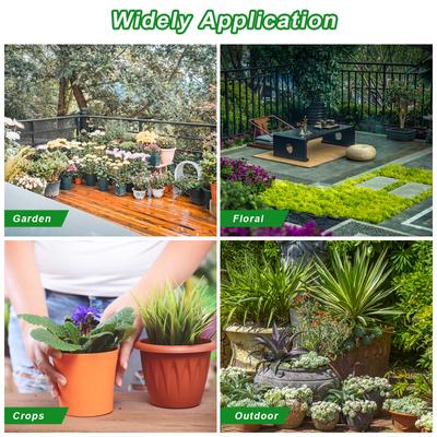 10 Pcs Plant Level Pot Elevator, Heavy Duty Plant Stand, Black Round Plant Flower Pot Holder Plastic Plant Risers For Indoor