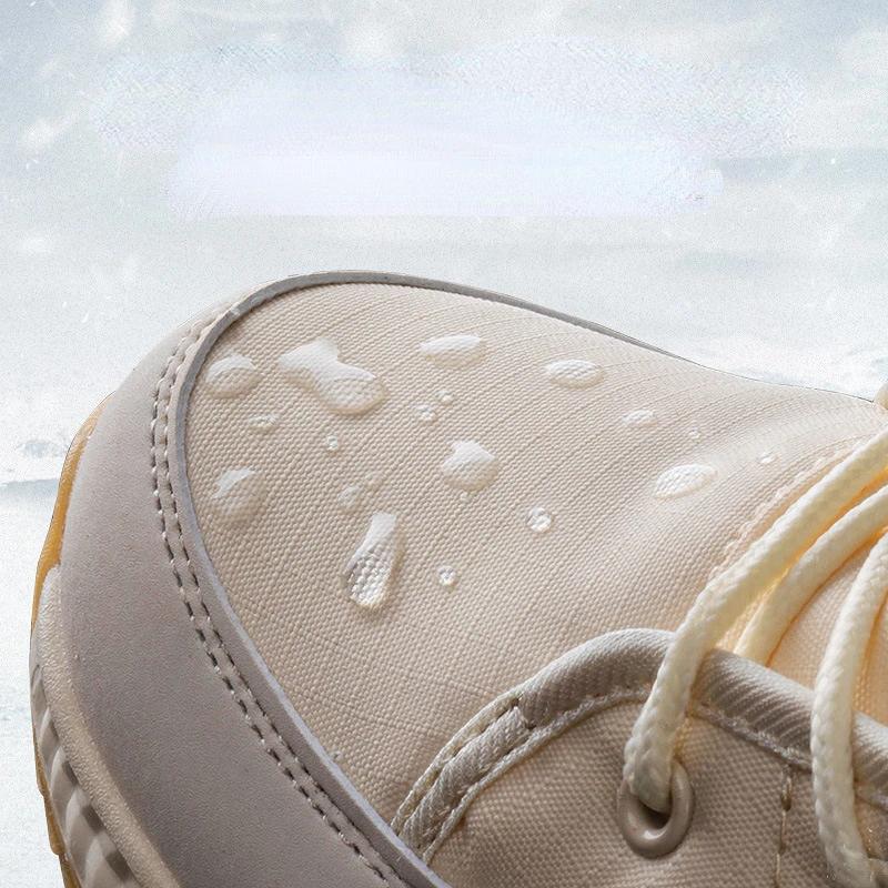 Fashion Winter Snow Boots for Women Thick Warm Ankle Boots High Top Protect Ankle Hiking Boots Women No Slip Lace Up Warm Women Botas