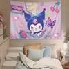 Cute KKuromi Tapestry Wall Hanging Tapestry Art Deco Blanket Curtain Hanging At Home Bedroom Living Room Decor