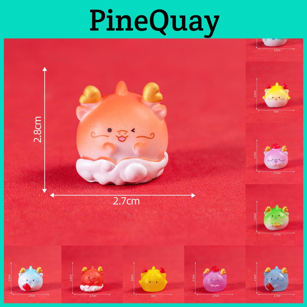 Cute Resin Dragon Figurines Blind Box Desktop Ornaments Festive Collectibles