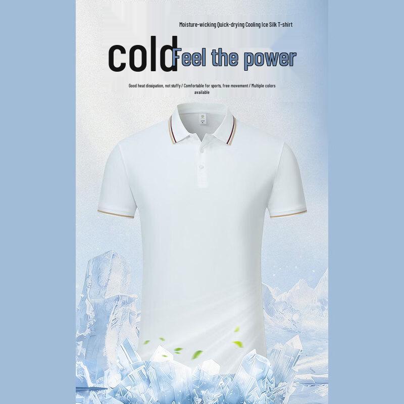 EASTERN CAMEL Men's Ice Silk Quick-Dry Polo Shirt