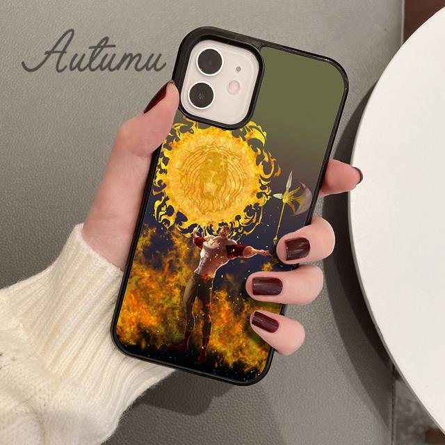 Escanor The Seven Deadly Sins Phone Case for iPhone 11 12 13 14 Pro Max Mini XR XS SE 2020 7 8 Plus Galaxy S21 S22 Cover Shell
