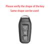 Zinc Alloy Leather Car Key Case for  A5 A6L 2025 Keychain Remote Protection Cover Shell Fob Bag Ring Accessories