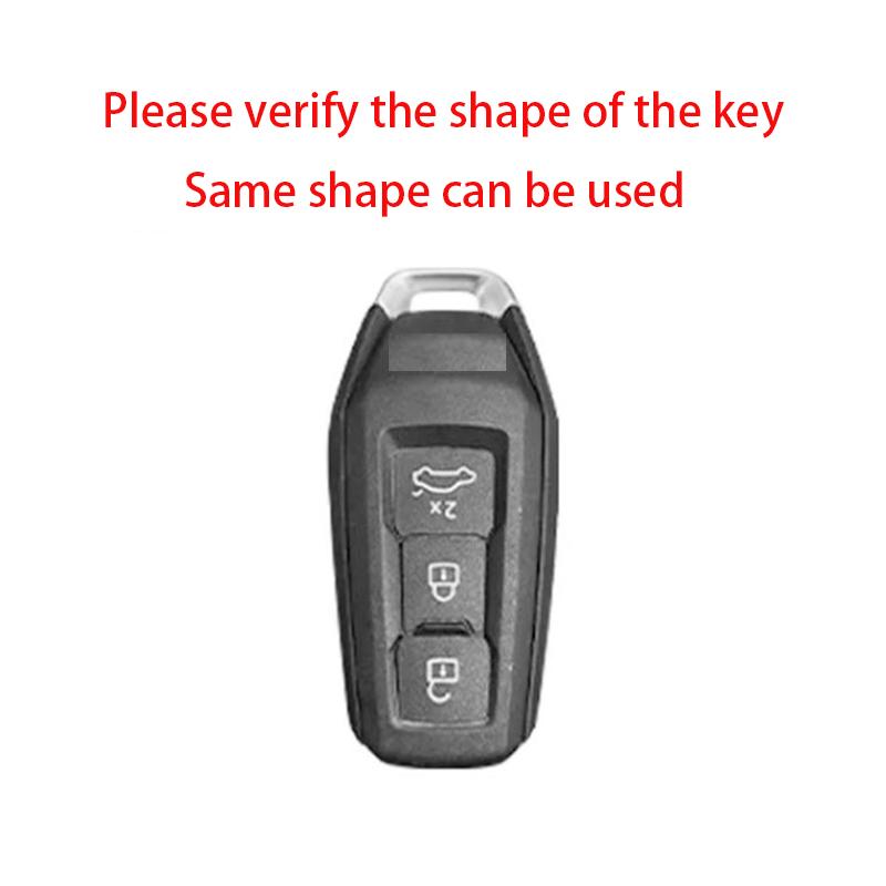 Zinc Alloy Leather Car Key Case for A5 A6L 2025 Keychain Remote Protection Cover Shell Fob Bag Ring Accessories