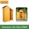 Outdoor Anti-Corrosion Sunscreen Storage Cabinet for Garden and Courtyard