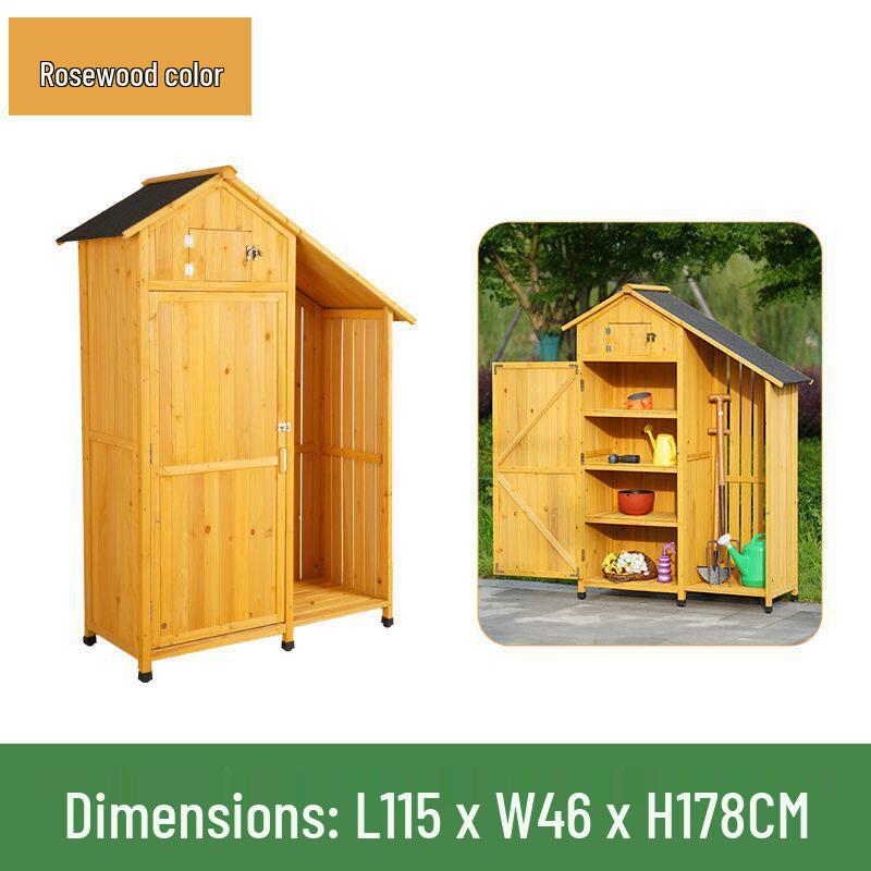 Outdoor Anti-Corrosion Sunscreen Storage Cabinet for Garden and Courtyard