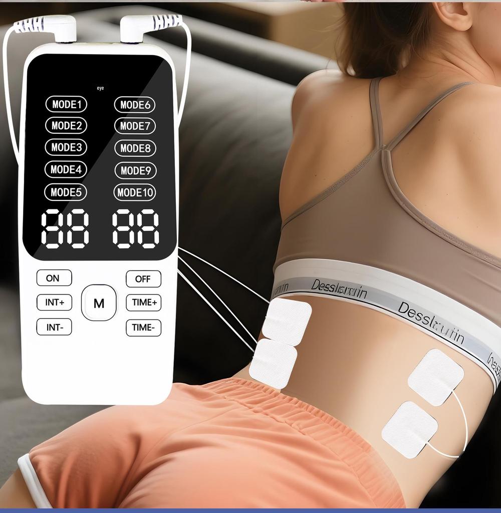 Dual Output Pulse Acupuncture Massager Patch for Cervical, Lumbar, and Back Therapy