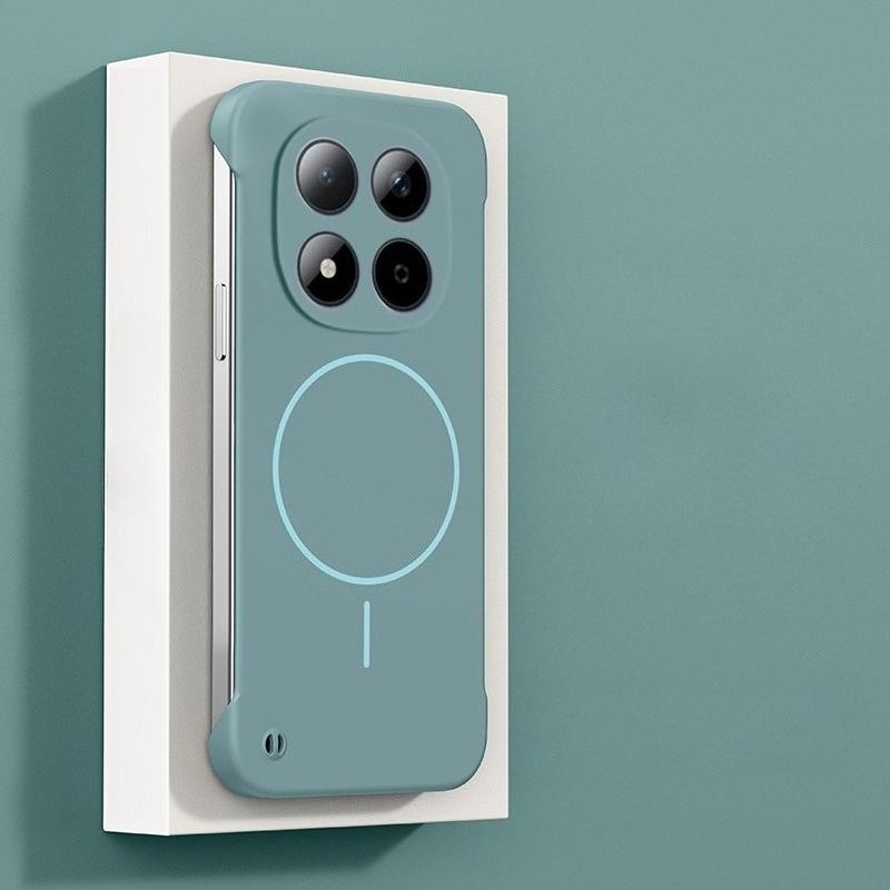 Ultra Thin Frameless Magnetic Case For Xiaomi Redmi Note 15 14 Pro Plus Note 13 5G Note 12Pro Magsafe Hard PC Matte Cover Shell