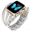 Bracelet Tressé Strass Boucle en Cuir Pour bracelet Apple Watch femmes série S11 10 9 8 40mm 41mm 38mm 42mm 44mm 45mm 46mm