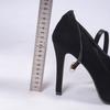 Large Size High-heeled Single Shoes Women's New Style Thin-heeled Women's Shoes One-word Buckle Sexy High-heeled Single Shoes