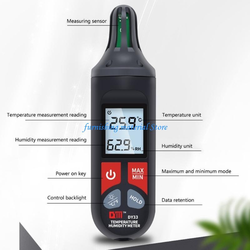 Y5GD Upgraded Digital Thermometer Hygrometer Temperature Humidity Meter ABS