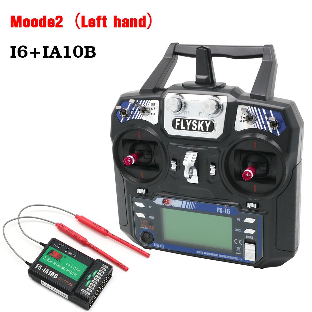 FLYSKY FS-i6 I6 Transmitter 2.4G 6CH Radio Remote Controller With iA6 iA6B X6B A8S R6B iA10B FS2A Receiver for RC Drone Airplane
