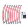 Exercise Hoop for Adults Detachable 8 Sections Weighted Fitness Hoops Portable Home Workout Pink
