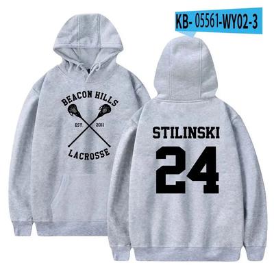 Y2K FADUN Moda Teen Wolf Stilinski Bluza z kapturem