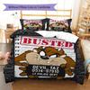 Tazmanian Devil Pattern Bedding,Quilt Set Quilt Cover Pillowcase Home Birthday Gift (1 * duvet cover + 2 * pillowcase, without core)