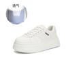Little White Shoes Women's 2025 Spring New Casual Sports Board Shoes Women's Fashion and Comfort Solid Color Women's Shoes