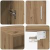 Storage Cabinet Artisan Oak 80 x 42.5 x 225 cm