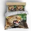 New 2023 Leopard Bedding Set 3D Print Animal Duvet Cover Black White Luxury Home Textiles Queen King Size For Adults Kids