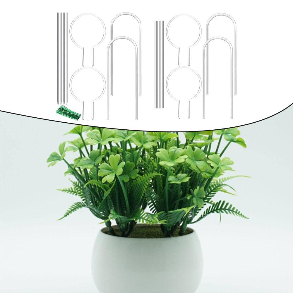 Compact Acrylic Plant Trellis for Indoor Gardens Supports Growth of Climbing Plants with Multiple Pole Design Options