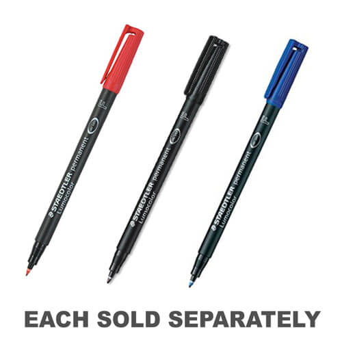 Staedtler Lumocolor 0.6mm Fine Permanent Pen 10pcs