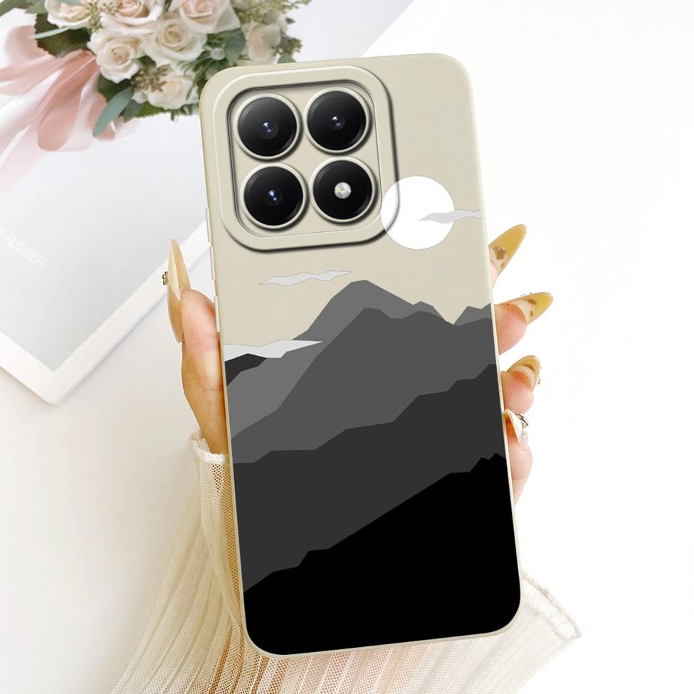Casing For Xiaomi 15T 5G Cover Silicone Luxury Fashion Flowers Kawaii Cute Painted Shockproof Phone Case 25069PTEBG