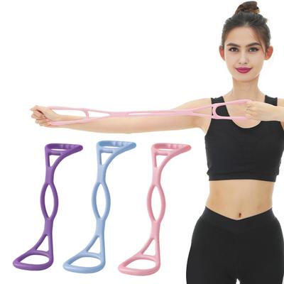 Figure 8 Fitness Resistance Band with Handle Anti-slip Men Women Chest Expander Elastic Strap Arm Back Shoulder Stretch Yoga Tension Rope