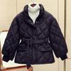 Winter down cotton-padded clothes waist cotton-padded jackets  short new models come with small and thin jackets with belts