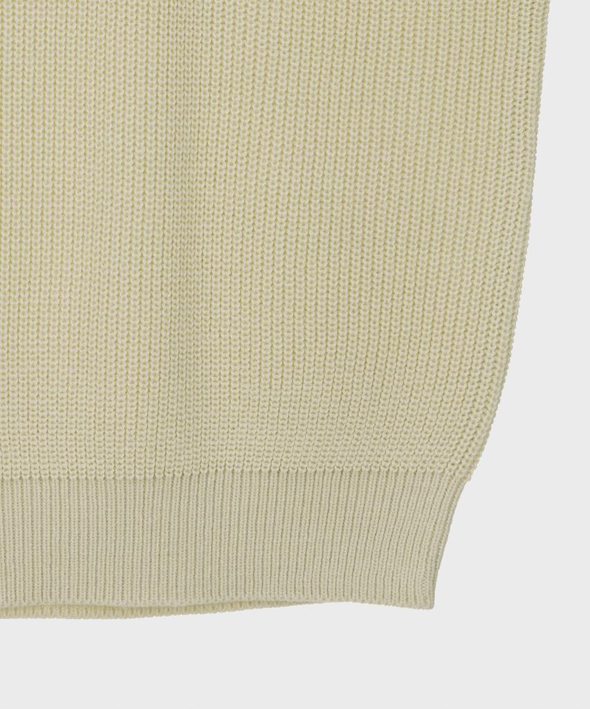 BASIC HOUSE Uni Daily Round Neck Knit Light Beige Lxkt2101