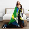 Warm Soft Blanket Picnic Sakamoto Days Taro Shin Lu Throw Blanket  Flannel Bedspread For Couch Chair Funny Sofa Bed Cover