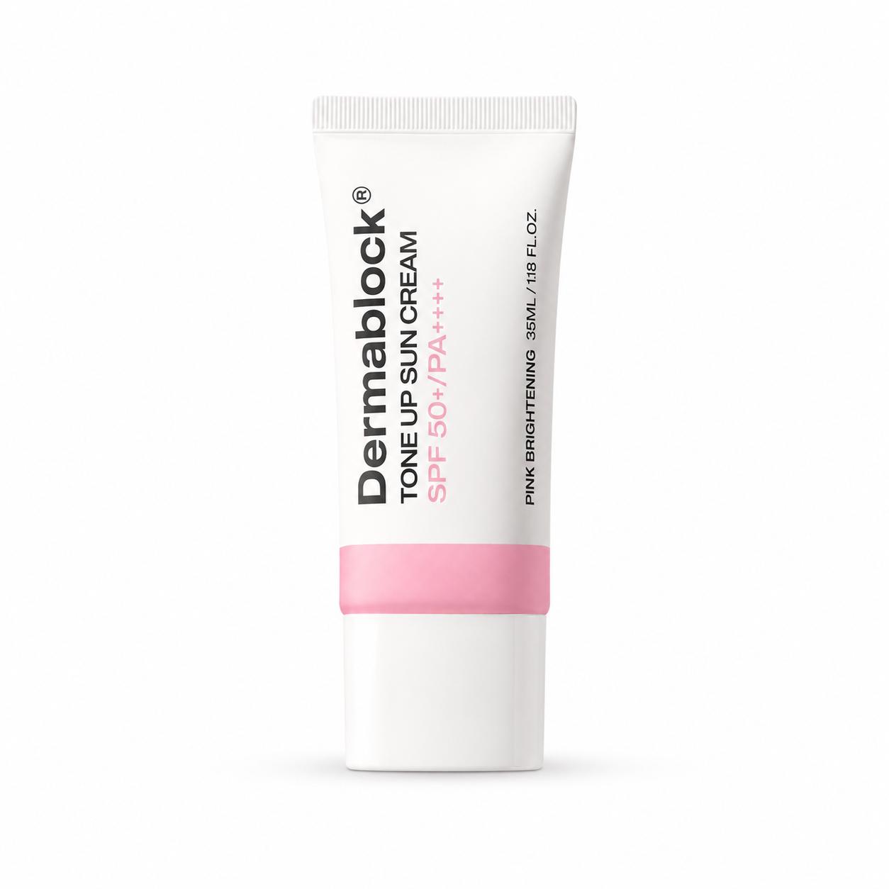 DERMABLOCK Tone-Up Sunscreen SPF50+ PA++++ Brightening UV Protection Sun Cream 35ml