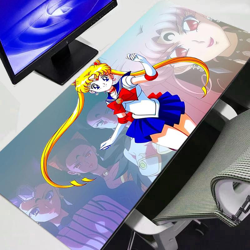 Mouse Pad Ssailor Moon Xl Lockedge Large Gaming Accessories Computer Gamer Keyboard Mat Desk Mousepad For Csgo Durable