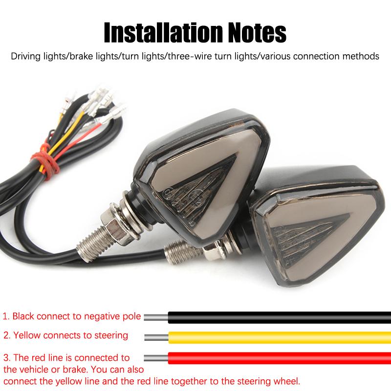 Sinal de Seta LED para Motocicleta CC 12V Luz de Aviso Anticolisão Mini Luz de Sinalização Drone Com Luz Estroboscópica Luz de Seta