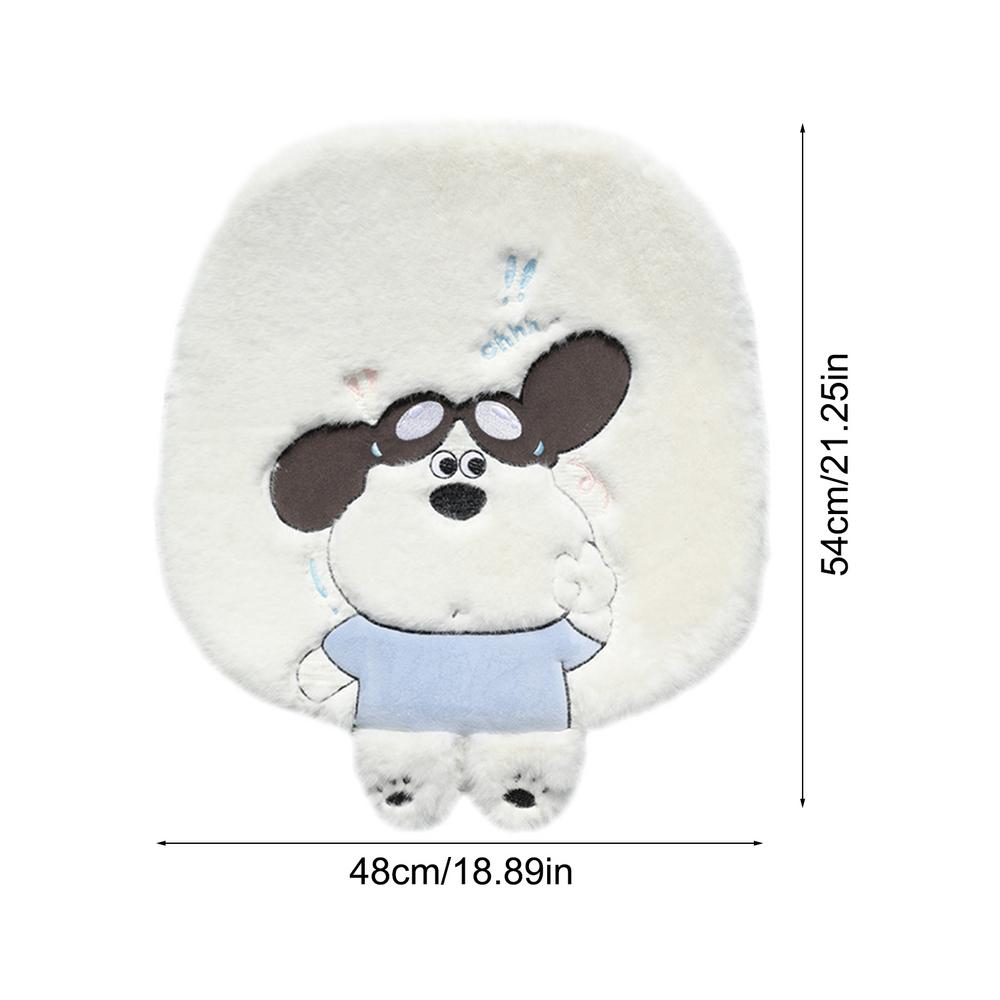 

Для внедорожника плюшевая подушка для сиденья для автомобиля теплая подушка для сиденья чехол для сиденья с рисунком собаки из мультфильма дизайн аксессуаров для салона автомобиля подушка для сиденья Plush&Four Seasons белый