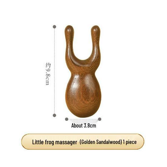 Sandalwood 4-in-1 Scalp Massager: Gua Sha, Meridian Dredging, Follicle Care Comb