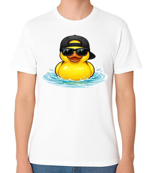 Cool Rubber Duck T-Shirt Sunglasses Swag Urban Streetwear Funny Ducks Unisex Tee S разноцветный