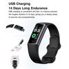 C68L 0.96" Smart Watch with Heart Rate,Temperature Monitoring Message Push Pedometer Sports Bracelet