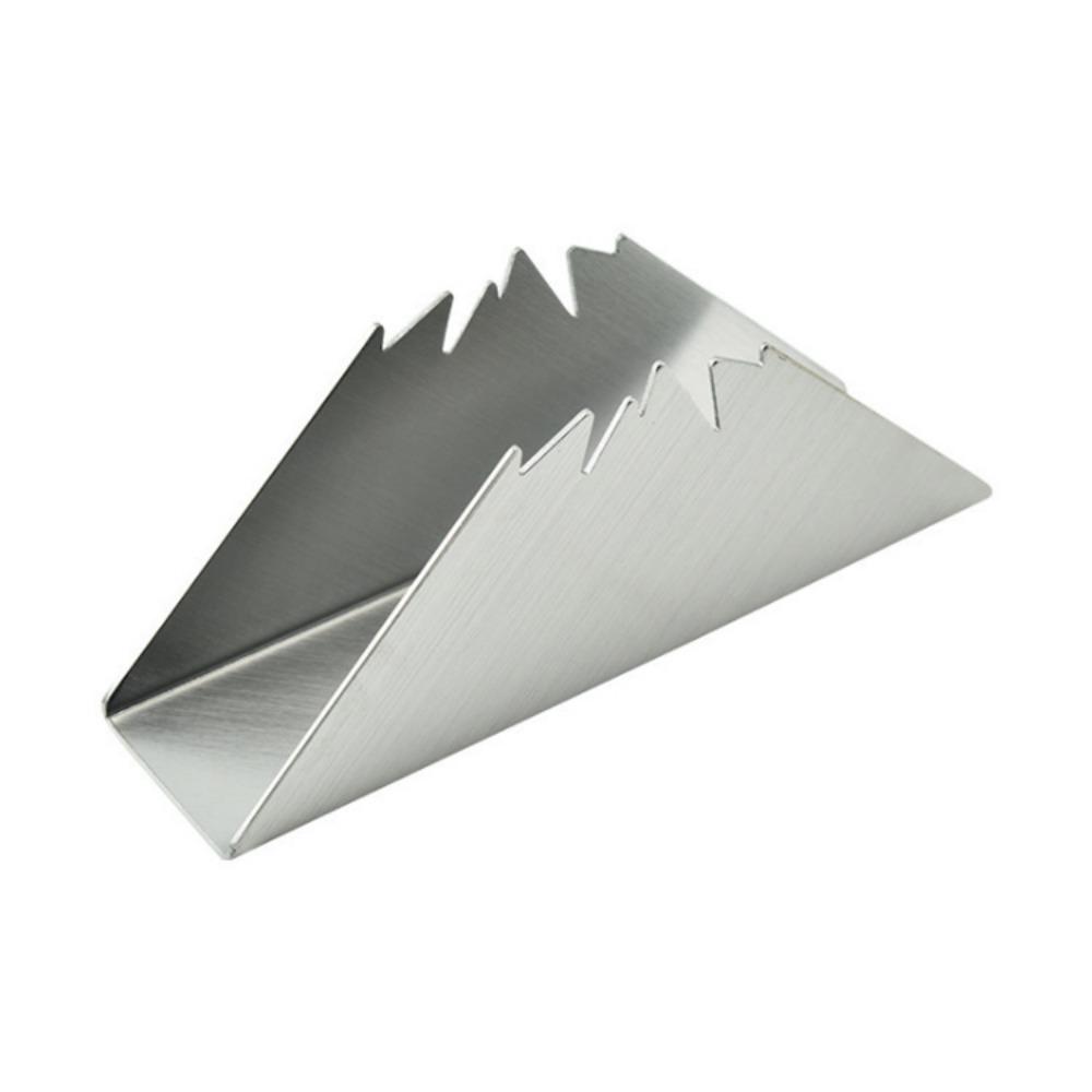 Handicraft Vertical Tissue Holder Durable Storage Tissue Rack Triangle Napkin Holder  Kitchen