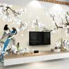 Photo Wallpaper Chinese Style Magnolia Flowers And Birds Mural Living Room TV Sofa Study Home Decor Painting Papel De Parede 3 D