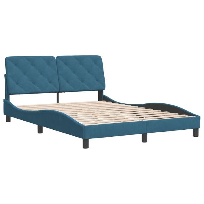 VidaXL Bed Frames Without Mattress, Upholstered Bed, Slat Base, Double Bed, Adult Bed for Indoor Bedroom, 3207915