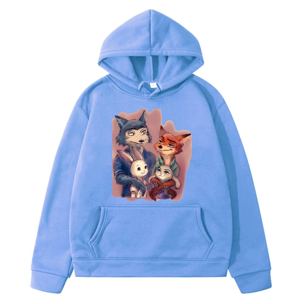 Zootopia 2 Kawaii Print Hoodies Fleece Sweatshirt Herbst Jungen Pullover Jacke Anime Hoodie y2k Sudadera Kinderkleidung Mädchen