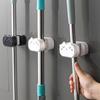 Wasserdichter Wandbehang Mopp Besen Kunststoff Fester Mopphalter Kreatives Toiletten-Aufbewahrungsregal Küche