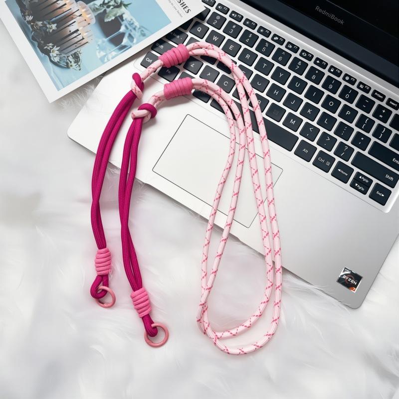 New Mobile Phone Lanyard Long Rope Oblique Span Long Rope Strap Type Cross Chain Side Shoulder Chain Mobile Phone Case Universal