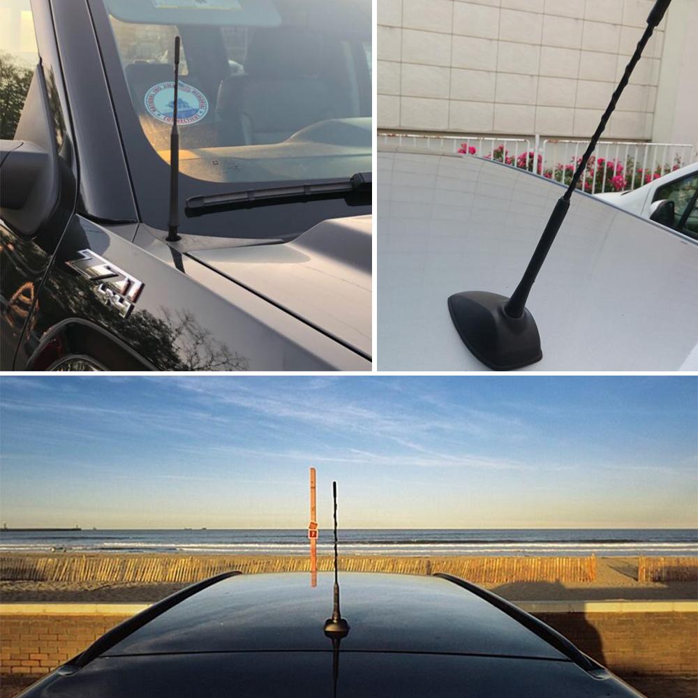 Universal 9inch Antenna Car Replacement Anti Noise Beesting Aerial FM Radio Antenna with Screws For Mazda 3 Opel BMW Seat Suzuki