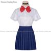 Anime Momo Ayase Costumes de Cosplay Perruque Dan Da Dan Pull Jupe Boucles d'oreilles Ensemble Ornement de Cou Fête d'Halloween Jeu de Rôle Uniformes