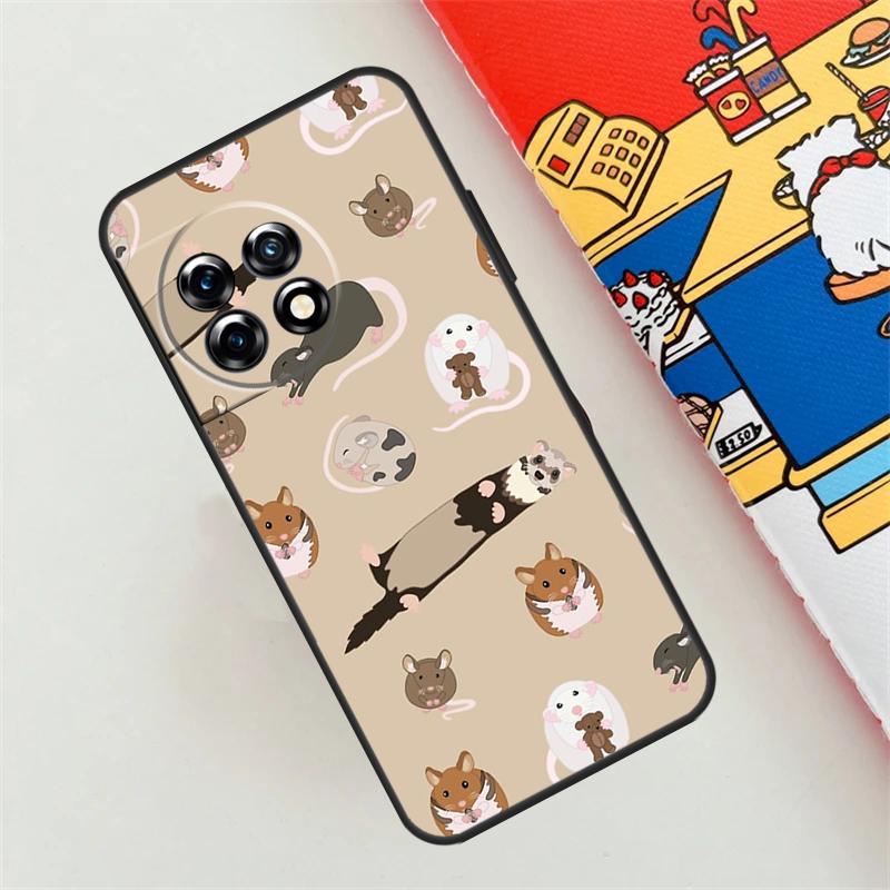 Mouse Rat Case For OnePlus Nord CE 4 3 2 Lite N10 N20 N30 OnePlus 12 11 9 10 Pro 10T 9R 10R 12R Cover