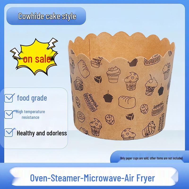 Qianmiao Heat-Resistant Cupcake Liners for Oven, Air Fryer, Steamer - PE-Lined Muffin Cups