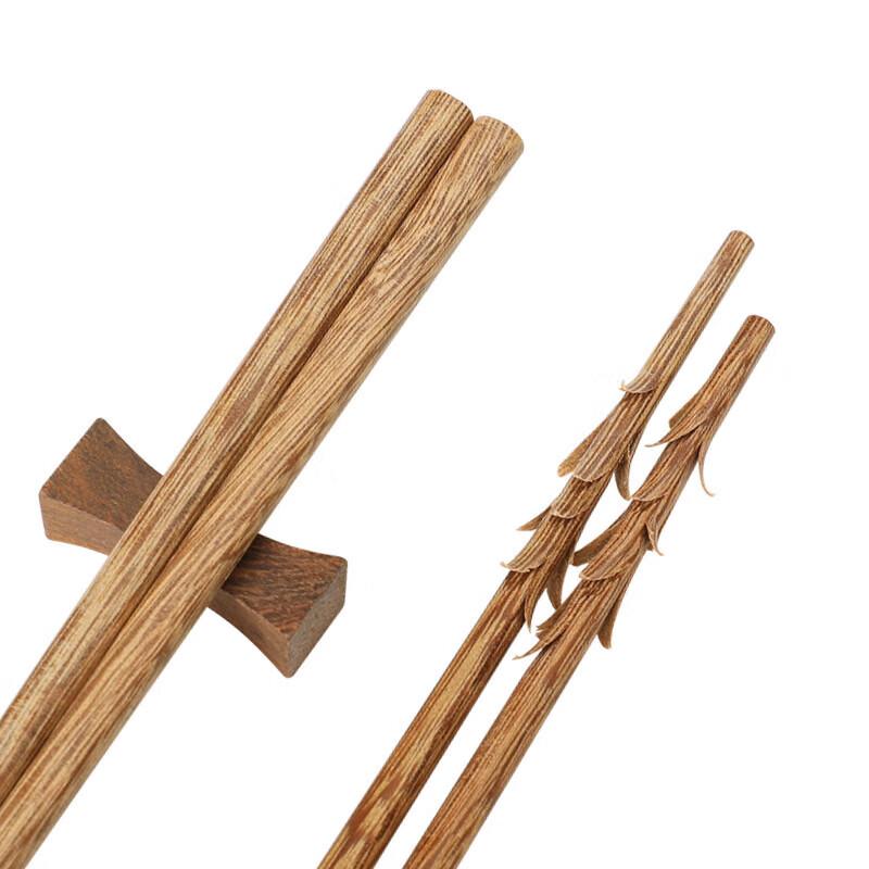 Shangheng Natural Chicken Wing Wood Chopsticks (10 Pairs)