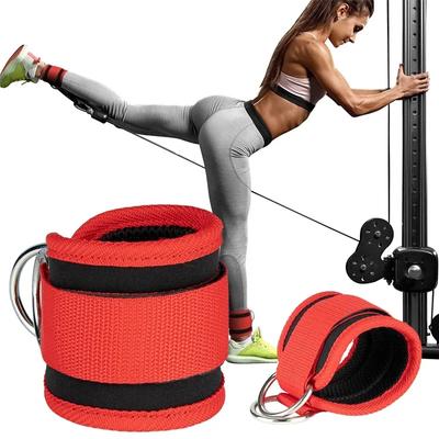 1 Paar Fitness-Knöchelriemen, Beinübungen, verstellbare D-Ring-Knöchelmanschetten, Fitnessstudio-Workouts, Gesäßmuskeln, Beine, Kraftsport, Fußschutz